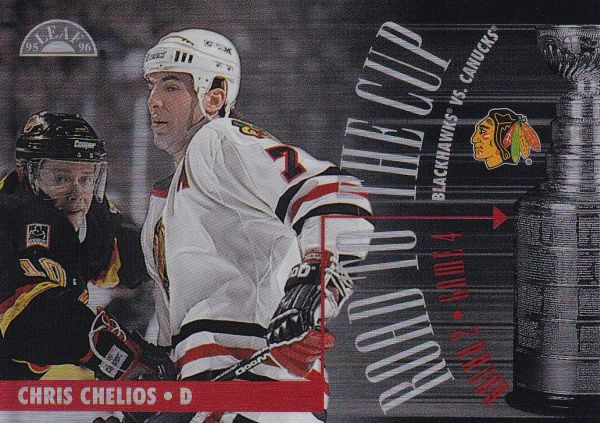 insert karta CHRIS CHELIOS 95-96 Leaf Road to the Cup /5000